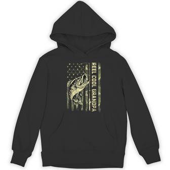 Reel Cool Grandpa Fisherman Camouflage Father's Day Hoodie - Thegiftio UK