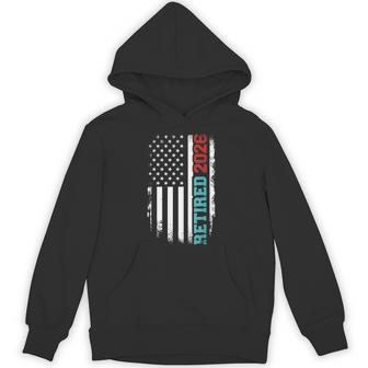 Retired 2026 Us American Flag For Retirement Hoodie - Thegiftio UK