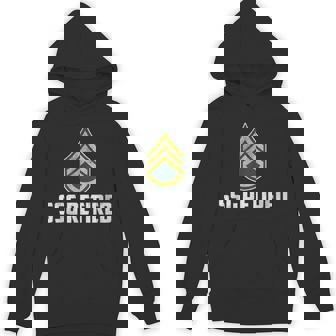 Retired E-6 Staff Sergeant SSG Rank Insignia Veteran Papa Unisex Hoodie | Mazezy