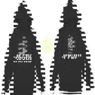 Retired E-7 Sergeant First Class SFC Rank Veteran Papa Xmas Unisex Hoodie | Mazezy