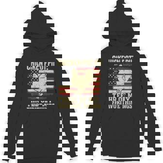 Retro Chicken Pot Pie Three Of My Favorite Things Unisex Hoodie | Mazezy