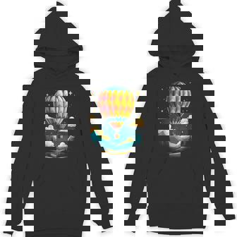 Retro Flying Balloons Hot Air Balloon Unisex Hoodie | Mazezy