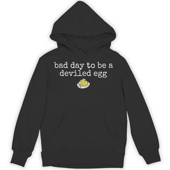 Retro Thanksgiving Dinner Bad Day To Be A Deviled Egg Hoodie - Thegiftio