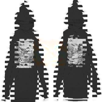 Retro Mallard Duck Waterfowl Hunting Cozy Season Xmas Unisex Hoodie | Mazezy