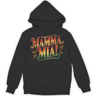 Retro Mamma Mia Colorful Hoodie - Thegiftio UK