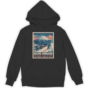 Retro Niseko Hokkaido Japan Winter Trip 2026 Mt Yotei Travel Hoodie - Thegiftio UK