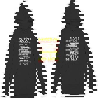 Retro Raised On Old-School Hip Hop Cassette Graffiti Rap Unisex Hoodie | Mazezy
