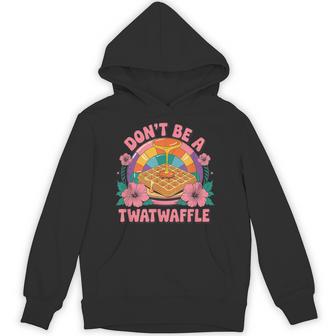 Retro Vintage Don't Be A Twatwaffle Food Hoodie - Monsterry