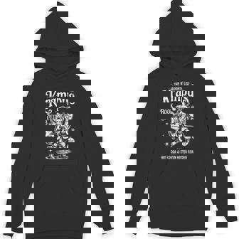 Retro Vintage Horror The Naughty List Krampus Book Club Xmas Hoodie | Mazezy