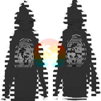 Retro Vintage Palm Trees Retro 80s 90s Beach Tropical Summer Unisex Hoodie | Mazezy