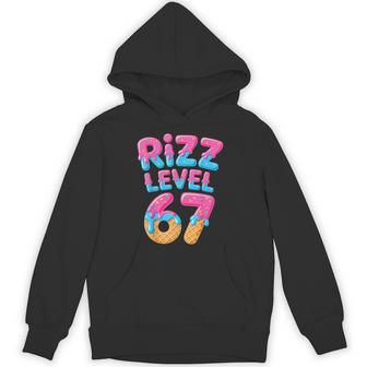 Rizz Level 67 Meme Rizz Christmas Ice Cream Drip Hoodie - Thegiftio UK