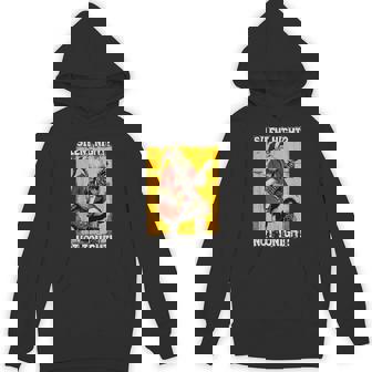 Rock Santa With Guitar And Cheeky Saying Unisex Hoodie | Mazezy