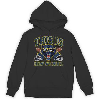 This Is How We Roll Michigan Football Lover Game Day Hoodie | Mazezy