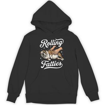 Rolling Fatties English Bulldog Hoodie - Thegiftio UK