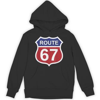 Route 67 Six Seven 6 7 Meme Interstate Highway I-67 Hoodie - Thegiftio UK