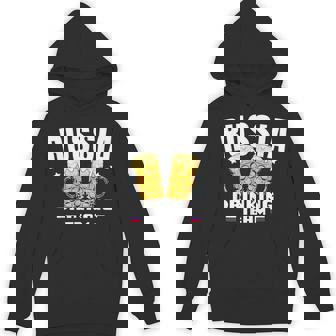 Russia Drinking Team Beer Outfit For Russians From Russia Unisex Hoodie | Mazezy