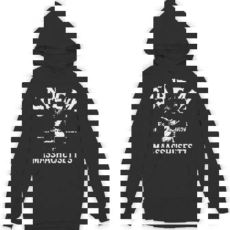 Salem 1626 Massachusetts MA Vintage Halloween Witch Costume Unisex Hoodie | Mazezy
