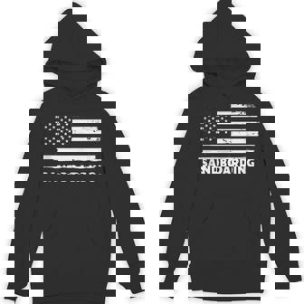 Sandboarding Life USA Flag Patriotic Sports Tank Top Unisex Hoodie | Mazezy