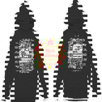 Santa Beach Mele Kalikimaka Hawaiian Cocktail Party Unisex Hoodie | Mazezy