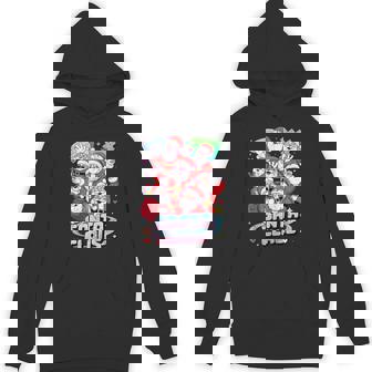 Santa Claus Retro Pixel Fun Christmas Holiday Hoodie - Thegiftio