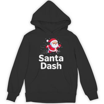 Santa Dash Christmas Running Runner Costume Xmas 5K Marathon Hoodie - Thegiftio UK