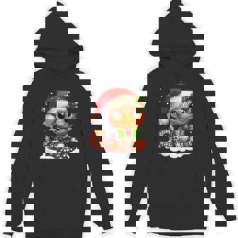 Santa Gingerbread Gecko Christmas Baking Cookies Baker Hoodie - Monsterry