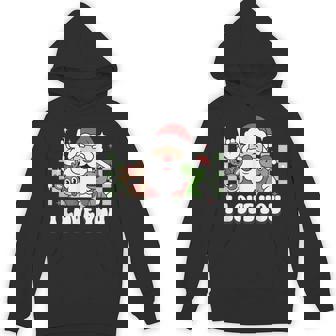 Santa I Love You Christmas Cute Dino Reindeer Toddler Kids Unisex Hoodie | Mazezy