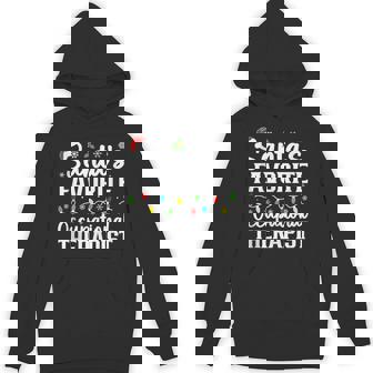 Santa's Favorite Occupational Therapist Christmas Hoodie | Mazezy