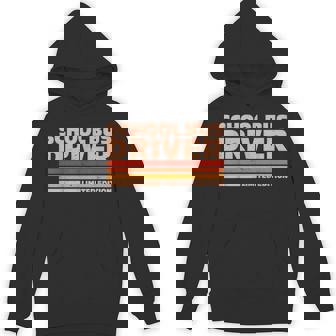 School Bus Driver Retro Sunrise Unisex Hoodie | Mazezy