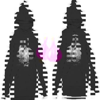 Shallots With A Bold Outline Unisex Hoodie | Mazezy