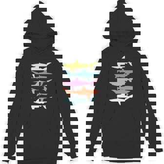 Shark Vintage Fish Summer Fishing Fisherman Beach Surf Unisex Hoodie | Mazezy