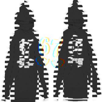 Six Seven 6 7 Meme Techno Rave EDM 6 7 Hands Holiday Unisex Hoodie | Mazezy