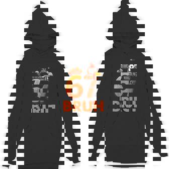 Six Seven 67 Thanksgiving Meme Thankful Turkey Hoodie - Thegiftio