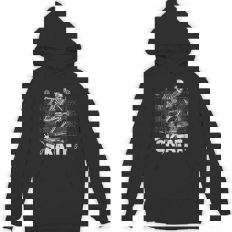 Skate Skeleton Skateboarding Trendy Boys Skater Men Unisex Hoodie | Mazezy