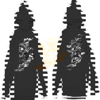 Ski Dog With Jetpack And Goggles Steam Power Unisex Hoodie | Mazezy