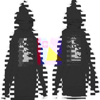 Slovakia Bosnia And Herzegovina Half Flag Unisex Hoodie | Mazezy