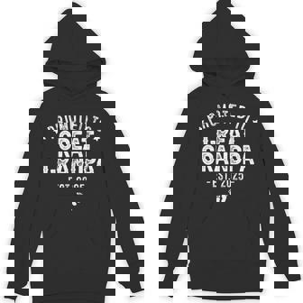 Sommas Pregnancy Announcement 1St Time Great Grandpa Est 2025 New First Great Grandpa 2025 Small Black Hoodie | Mazezy