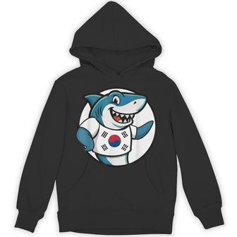 South Korea Flag Shark South Korean Unisex Hoodie | Mazezy