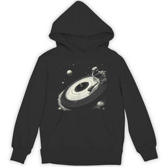 Space Dj For Solar System Vinyl Record Turntable Hoodie | Mazezy