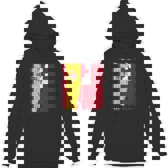 Spain Tonga Half Flag Spanish Tongan Heritage Unisex Hoodie | Mazezy