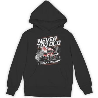 Sprint Car Driver Dirt Track Racing Racing Race Day Track Hoodie - Thegiftio UK