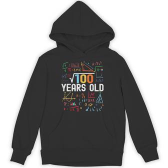 Square Root Of 100 10Th Birthday 10 Years Old Birthday Hoodie - Thegiftio UK