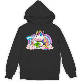 St Patricks Day Unicorn Honduras Honduran Flag Day Unisex Hoodie | Mazezy