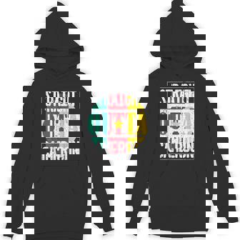 Straight Outta Cameroon Flag Central Africa Cameroonian Unisex Hoodie | Mazezy