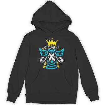 Streetwear Retro Gamma Blue Matching Hoodie - Thegiftio UK