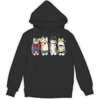 Superhero Cats Kitten Kitty Cats Lover Super Kitten Hoodie - Thegiftio UK