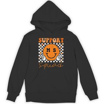 Support Squad Multiple Sclerosis Awareness Ms Awareness Hoodie - Thegiftio UK