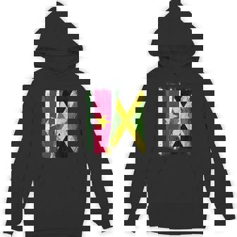 Suriname Jamaica Half Flag Surinamese Jamaican Heritage Unisex Hoodie | Mazezy