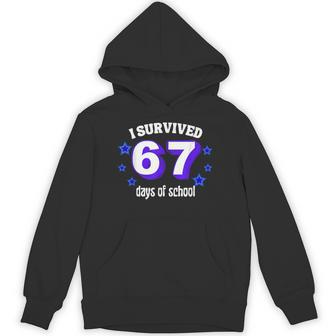 I Survived 67 Days Of School 67 Meme Retro Science Unisex Hoodie | Mazezy