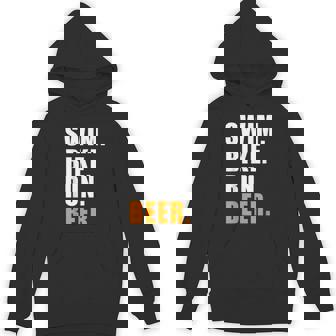 Swim Bike Run スイム バイク ラン ビール トライアスロン トライアスロン スポーツ メンズ レディース パーカー - Kawaiitshirt